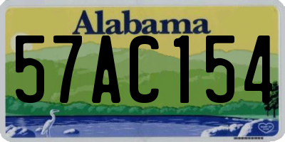 AL license plate 57AC154