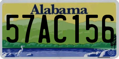 AL license plate 57AC156