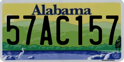 AL license plate 57AC157