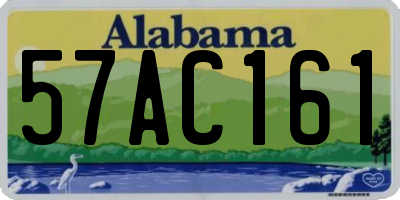 AL license plate 57AC161