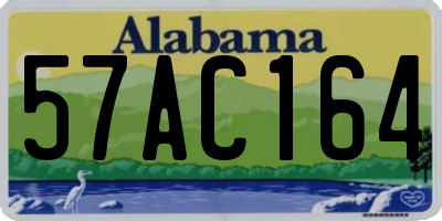 AL license plate 57AC164