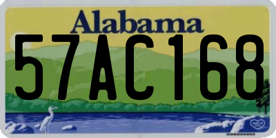 AL license plate 57AC168