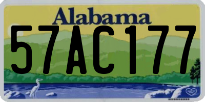 AL license plate 57AC177