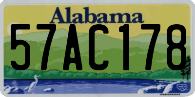 AL license plate 57AC178