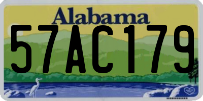 AL license plate 57AC179