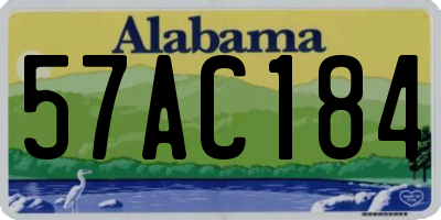 AL license plate 57AC184