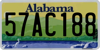 AL license plate 57AC188