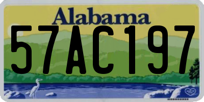 AL license plate 57AC197