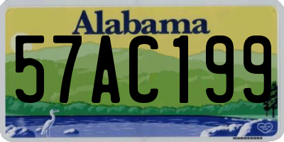 AL license plate 57AC199
