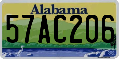 AL license plate 57AC206