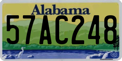 AL license plate 57AC248