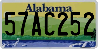 AL license plate 57AC252
