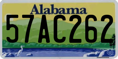 AL license plate 57AC262