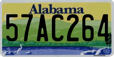 AL license plate 57AC264