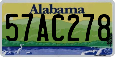 AL license plate 57AC278
