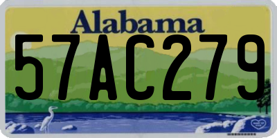 AL license plate 57AC279