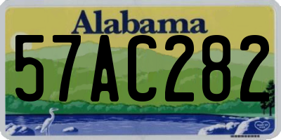 AL license plate 57AC282
