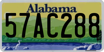 AL license plate 57AC288