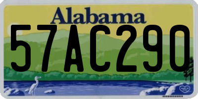 AL license plate 57AC290