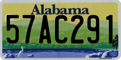 AL license plate 57AC291