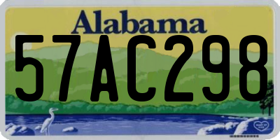 AL license plate 57AC298