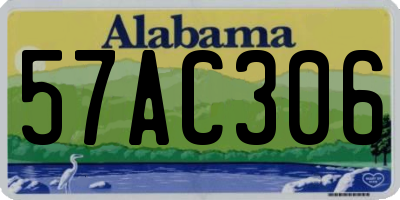 AL license plate 57AC306