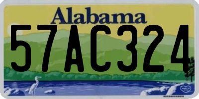 AL license plate 57AC324