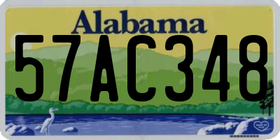 AL license plate 57AC348