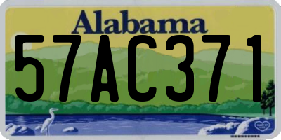AL license plate 57AC371