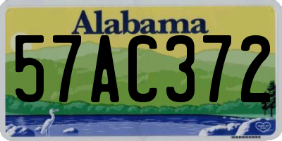 AL license plate 57AC372