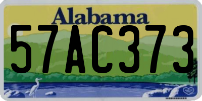 AL license plate 57AC373