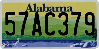 AL license plate 57AC379