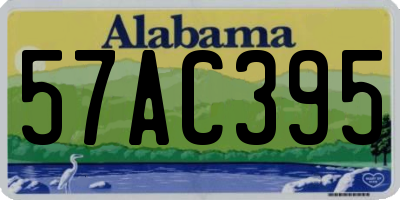 AL license plate 57AC395