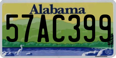 AL license plate 57AC399