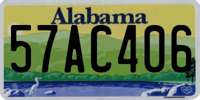 AL license plate 57AC406