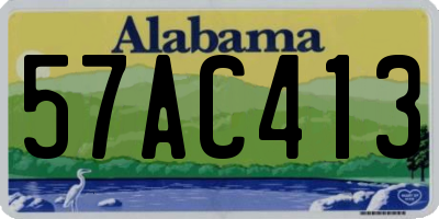 AL license plate 57AC413