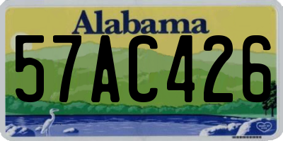 AL license plate 57AC426