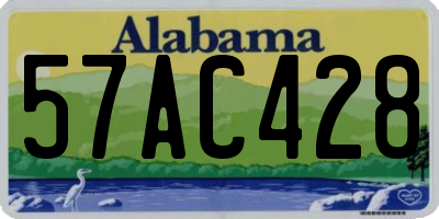 AL license plate 57AC428