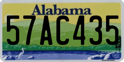 AL license plate 57AC435