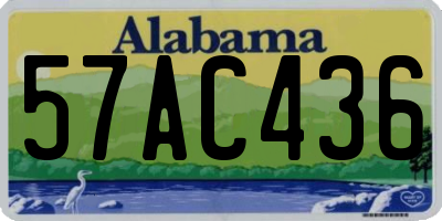 AL license plate 57AC436
