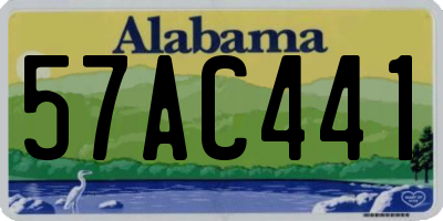 AL license plate 57AC441