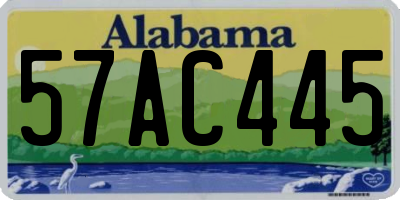 AL license plate 57AC445