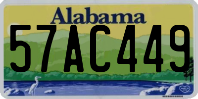 AL license plate 57AC449