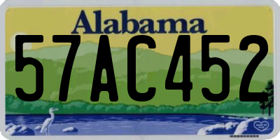 AL license plate 57AC452