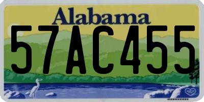 AL license plate 57AC455
