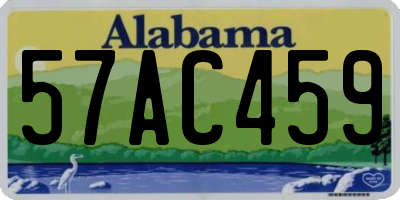 AL license plate 57AC459