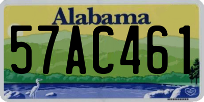 AL license plate 57AC461