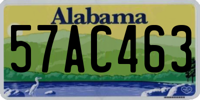 AL license plate 57AC463