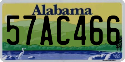 AL license plate 57AC466