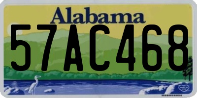 AL license plate 57AC468